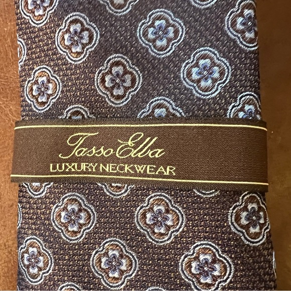 Tasso Elba Men's Blue Castanza Medlon Tie NWT - Picture 1 of 5